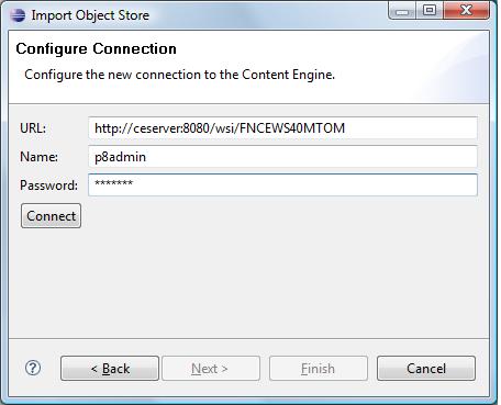 Configure Connection page